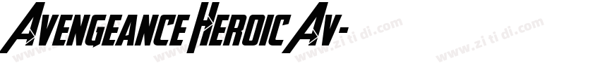 Avengeance Heroic Av字体转换